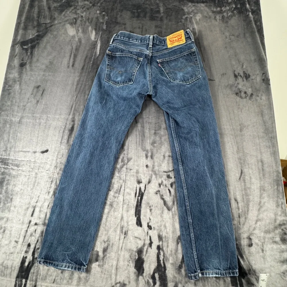 Levi's 505 Regular Fit Jeans Mens 30x32 Dark Wash Blue Straight Leg 00505-0216